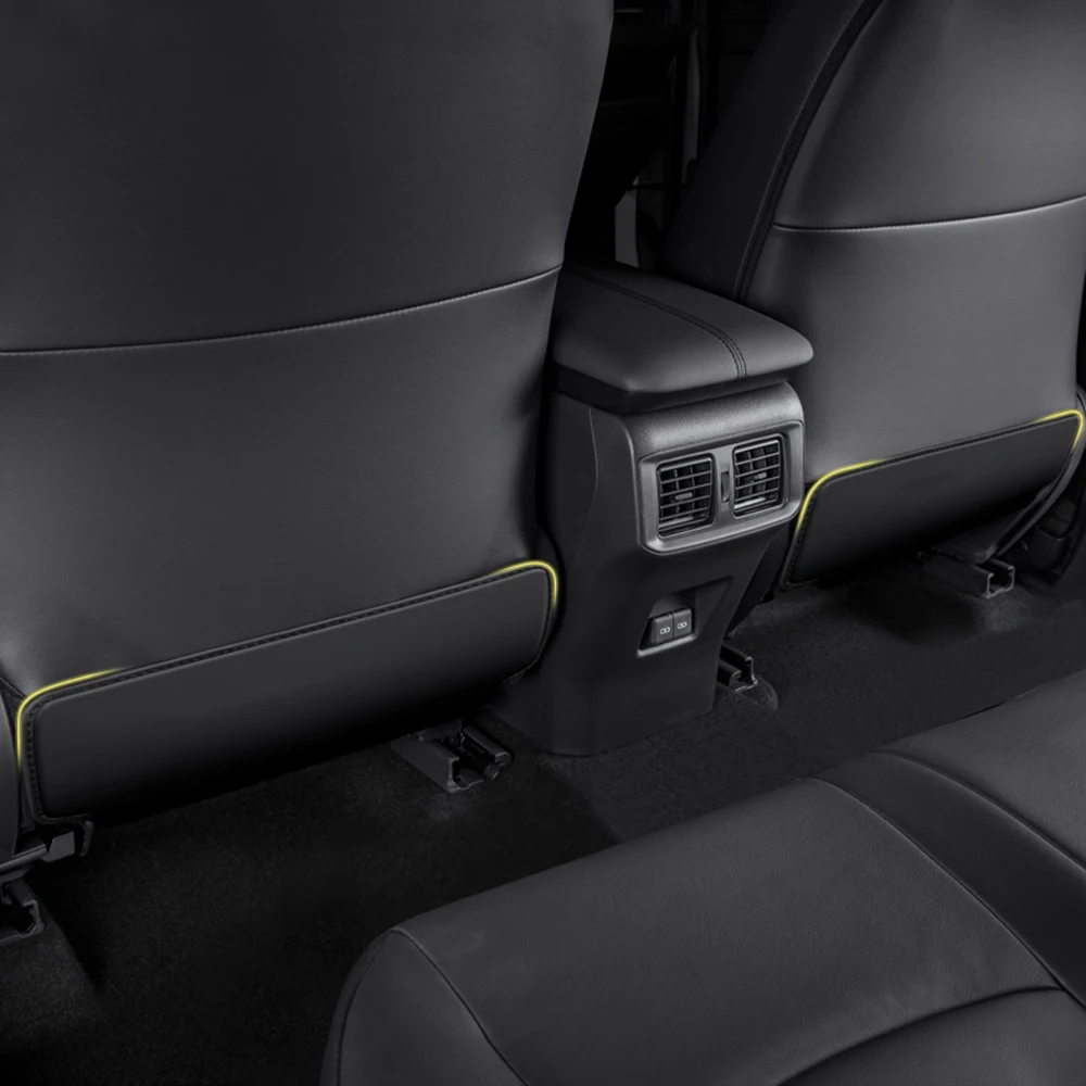 لتويوتا كامري XV40 2007 2008 2009 2010 2011 2 قطعة بولي Leather الجلود مقعد السيارة الخلفي مكافحة ركلة الحصير حشوة وسادة حماية الملحقات