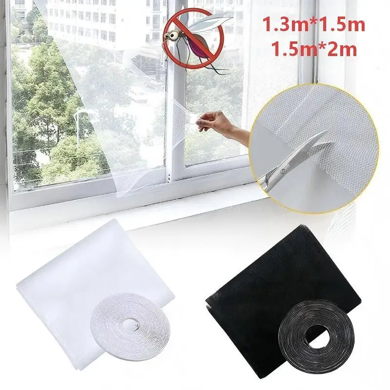 Invisible Mosquito Net Window Screen Cuttable Transparent Fly Mesh Anti Bug Insect for Bedroom Kitchen Home Use