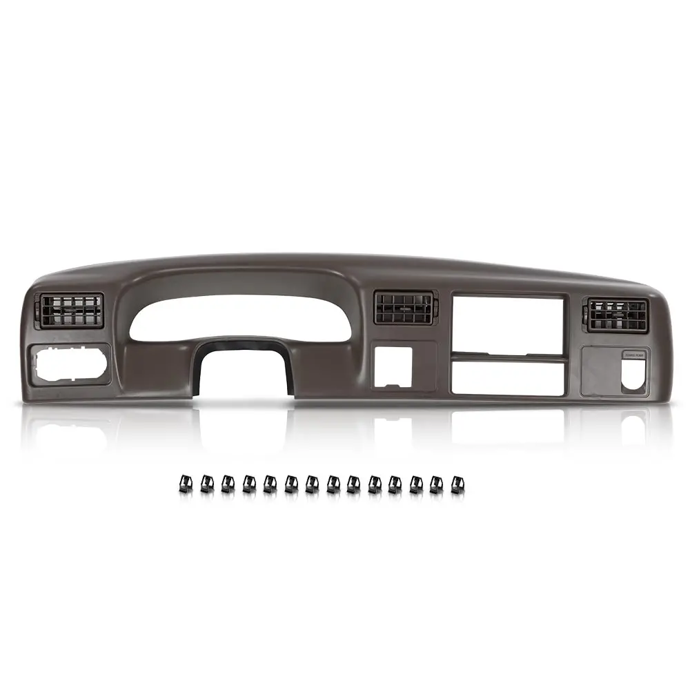 

Instrument Cluster Dash Trim Bezel 4X4 W/O Hole Compatible with Ford F250 F350 Super Duty 1999-2004 Brown