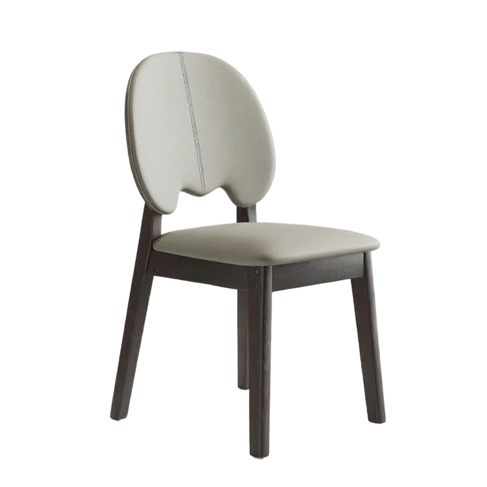 Domestic Modern Minimalist Solid Wood Dining Chair Wrapping Backrest High Resilience Sponge Sturdy Chair Legs