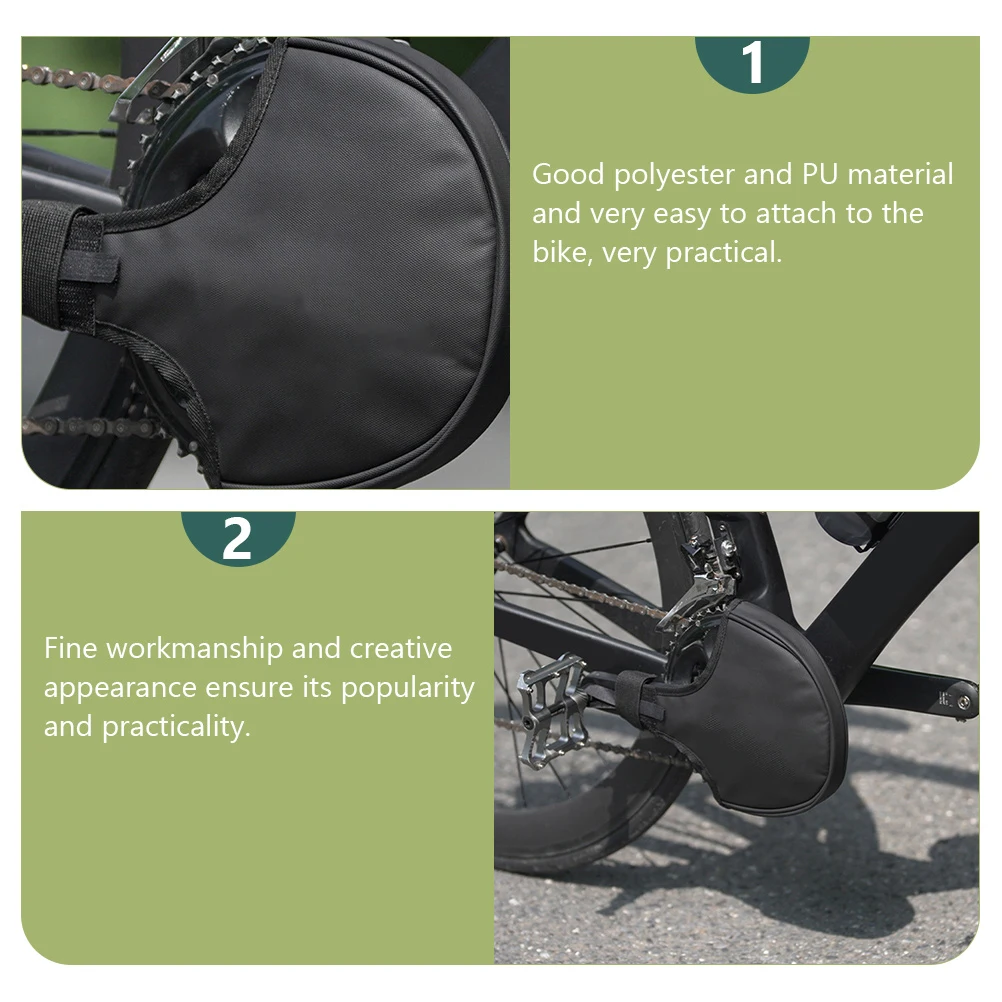 

Crankset Cover Protective Sleeve Durable Waterproof Polyester Material Bike Accessory Chainset Protector Tooth Plate Guard