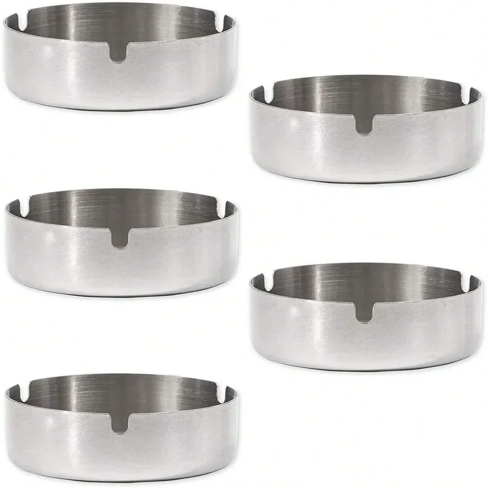 

Stainless Steel Ash Tray 4 X 4 X 1.2 In, Silver, Modern Design 3Slot Metal Ashtray For Indoor Outdoor Patio Use, 2025 Style