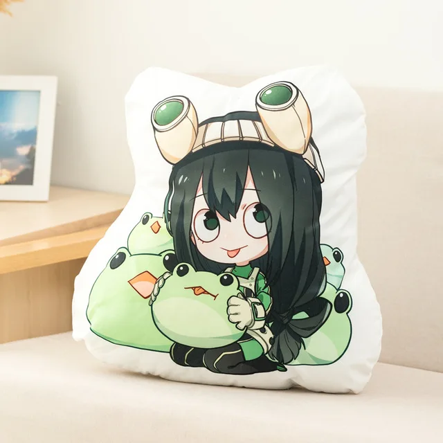 35cm Lovely Anime Bakugou Katsuki Todoroki Shoto Midoriya Izuku Bolster Plush Boku No Hero Academia Pillow Creative Gift for Kid