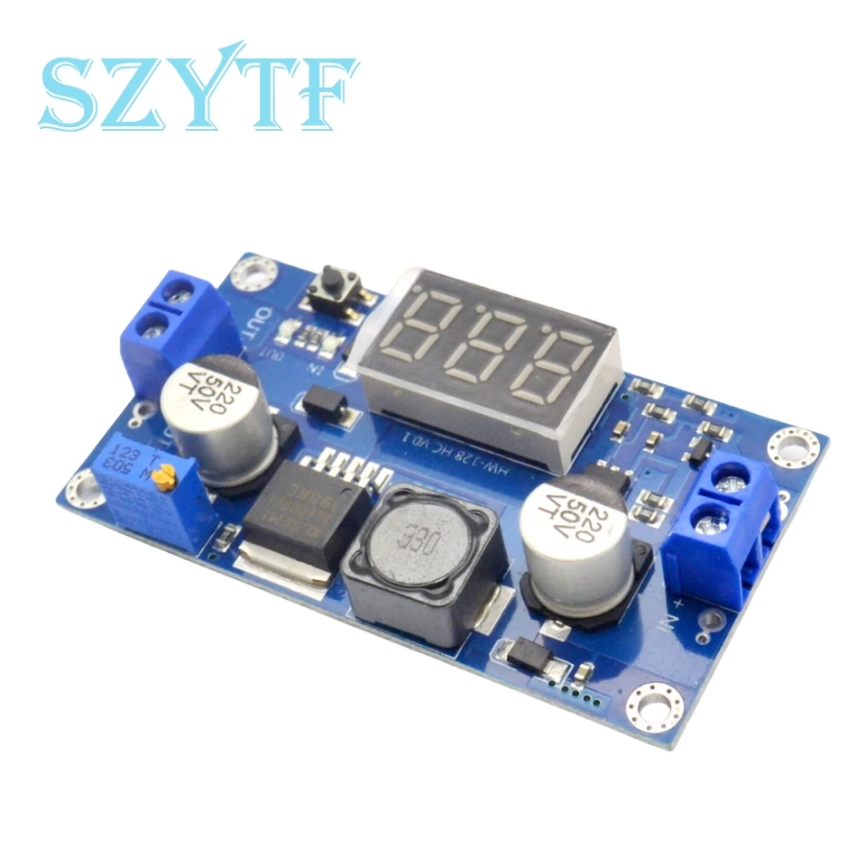 XL6009 DC-DC Boost Step Up Module Converter Digital Voltmeter Display Voltage Meter 4A Output 4.5-32V to 5-55V