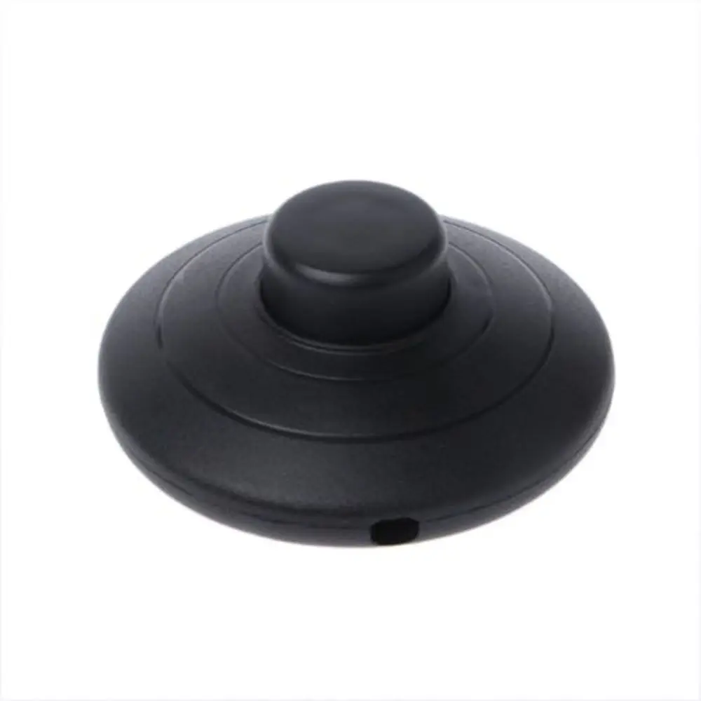

1pcs Black Plastic Push Power Inline Lamp on-off Control Foot Switch Foot Pedal Push Switch Lighting Switch Pedal Light Switch
