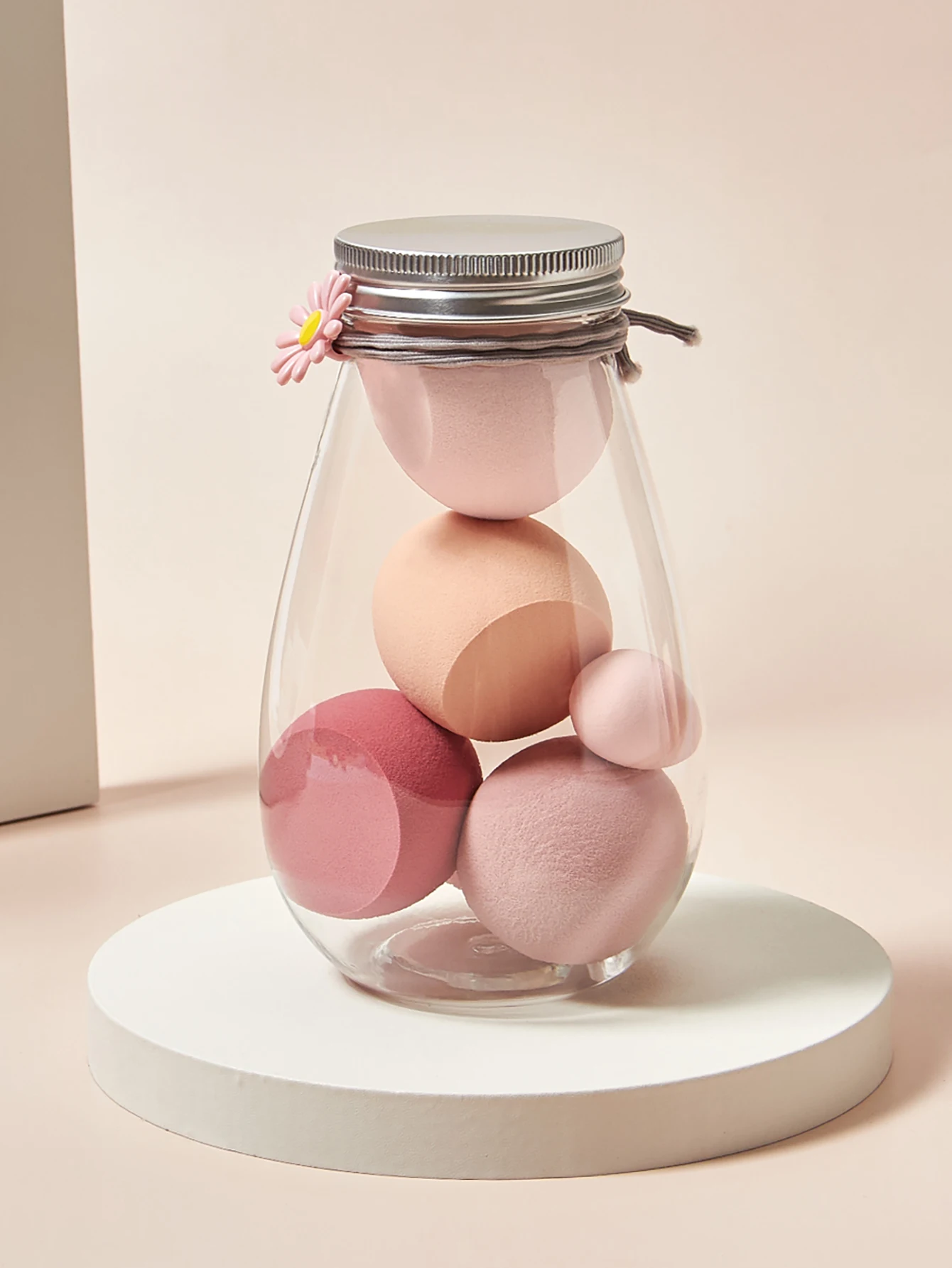 6 件套 Cosmetic Puff Set Beauty Egg Wet and Dry Dual-Use Gourd Egg Makeup Foundation Sponge Air Cushion Puff Soft Makeup Tools