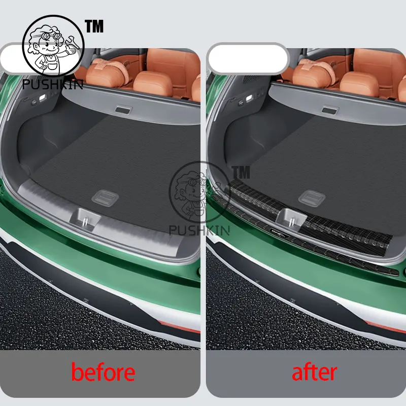 For GAC Trumpchi S7 GS7 2026 2027 Car Threshold Protection Sticker Rear Trunk Inner Bumper Plate Guard Protector Accessorie