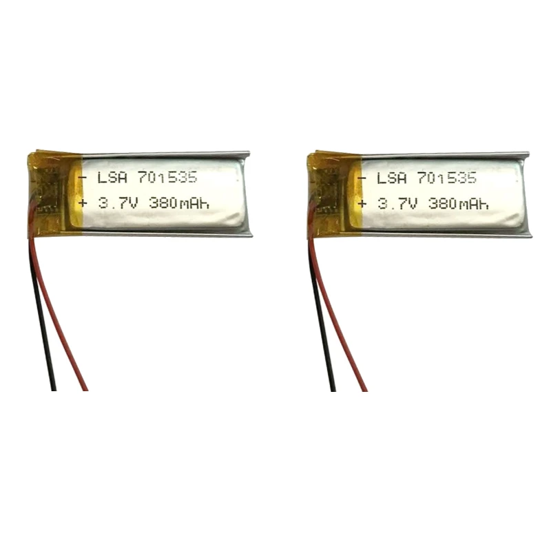 701535 3.7V 380mAh new Polymer Lithium Rechargeable Battery for Bluetooth Headset Dog Training Device Credit Card Machine