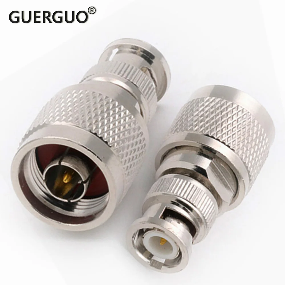 1PC RF Coaxial Adapter N Type N Male to BNC  Male Connector Copper Car Connector Kit for CB Radio Extension Cable