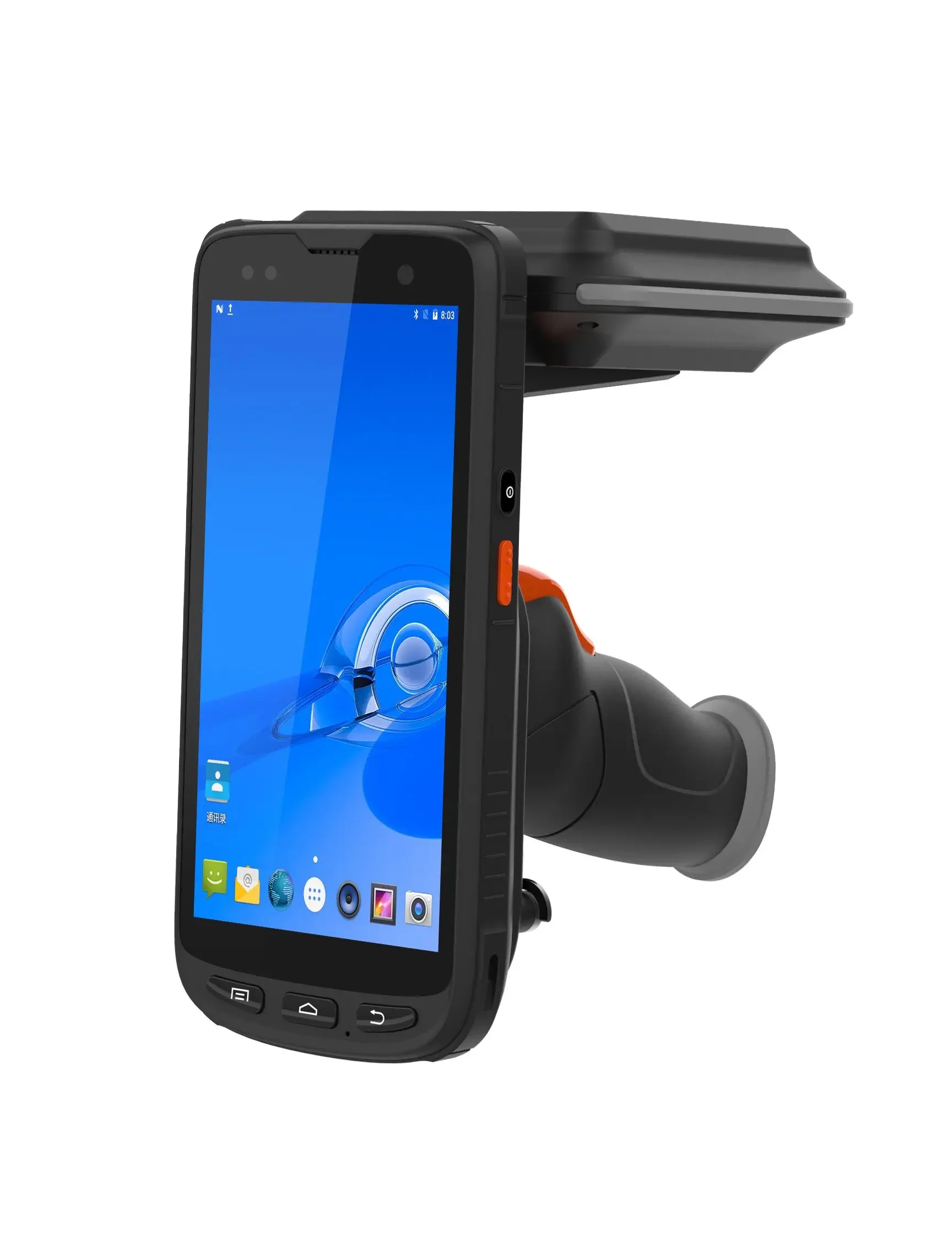 

Industrial Rugged Handheld Computer NFC 2D QR Code Scanner UHF RFID NFC Reader Pdas With Long Range Reading