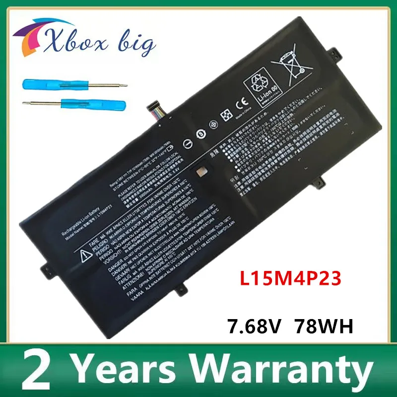   NEW L15M4P23 Laptop Battery For Lenovo L15M4P21 L15C4P22 L15C4P21 YOGA 910-13IKB YOGA 5 PRO 512G YOGA 910 13 80VF 7.68V