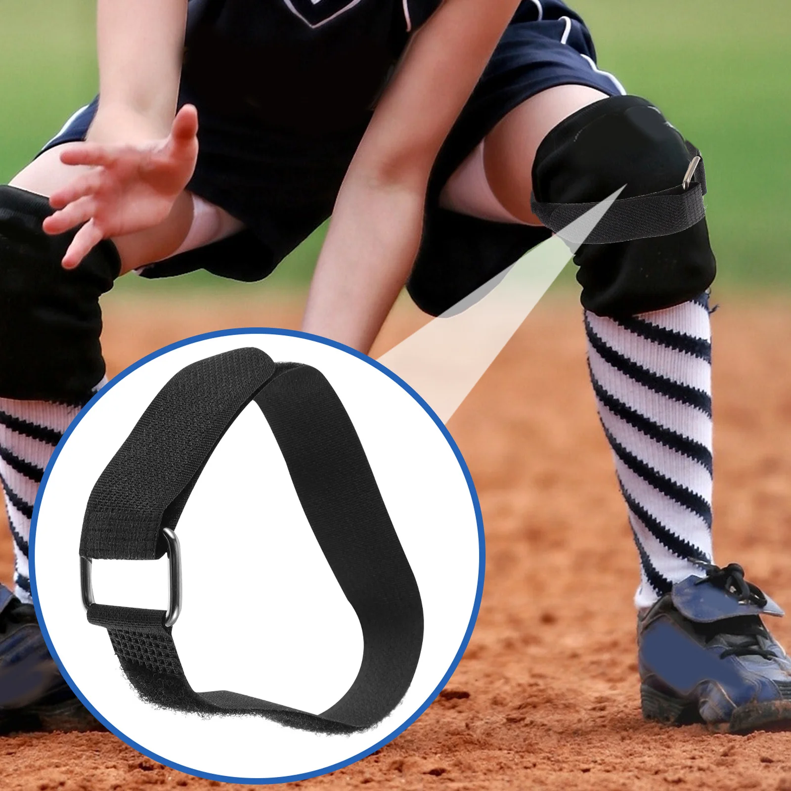 

25pcs Leg Guard Straps Baseball Catchers Gear Replacement Guard Straps Durable Sports Leg Strap Fixed Shin Strap For Men Women