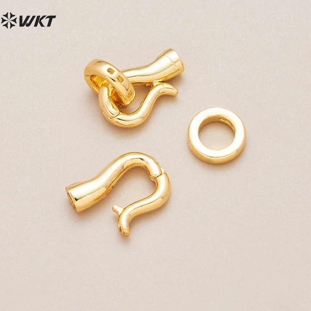 WT-JFE128 Wholesale Advanced Sense With 18K Gold Plated Necklace Bracelet Connecting Piece For Women DIY Accessories