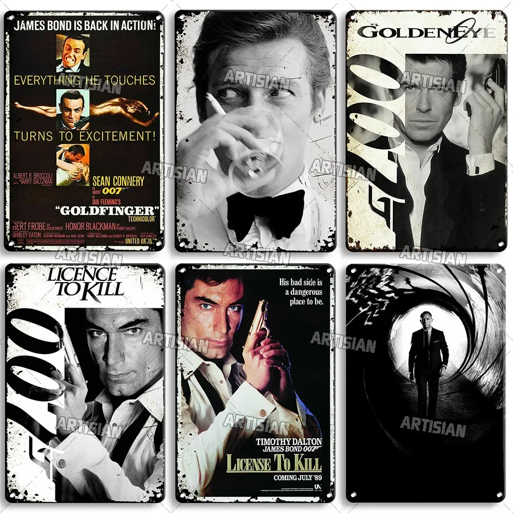 لوحة ديكور الفيلم معدن صدئ القصدير تسجيل بار نادي المنزل ديكور صناعي خمر لوحة معدنية فيلم ملصق مجلس علامات الحائط #2