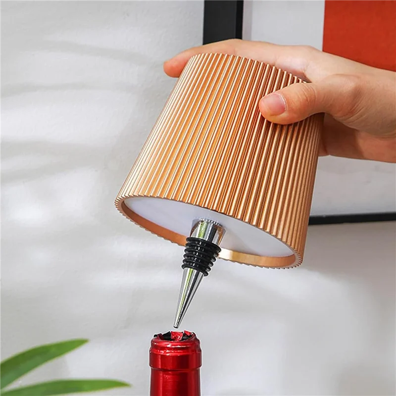 ABFY-4X LED Wine Bottle Wireless Bottle Lamp Shade For Liquor Bottles 3 Color Stepless Dimming Wine Bottle Lights For Bars C