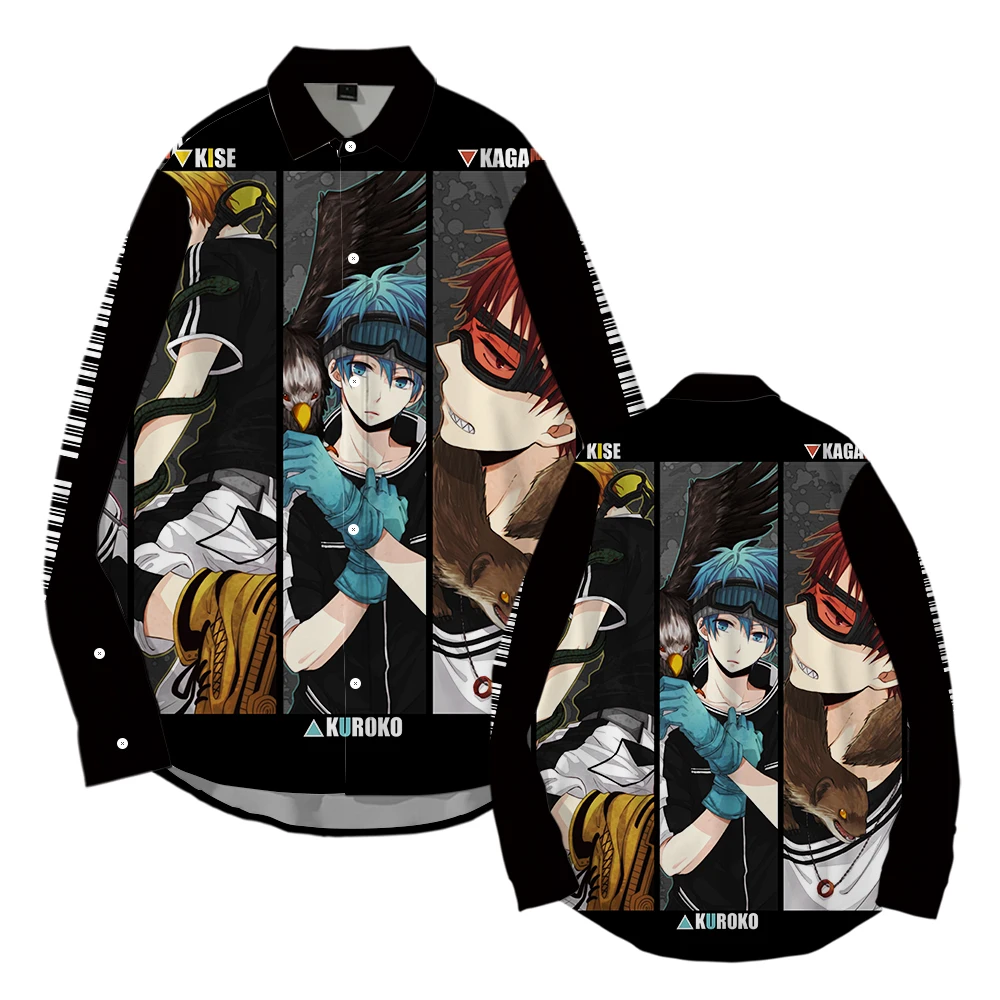 The Basketball Which Kuroko Plays Japanese Anime Long Sleeve Shirts 2022 Men's Clothes Harajuku Streetwear Casual Fashion Tops