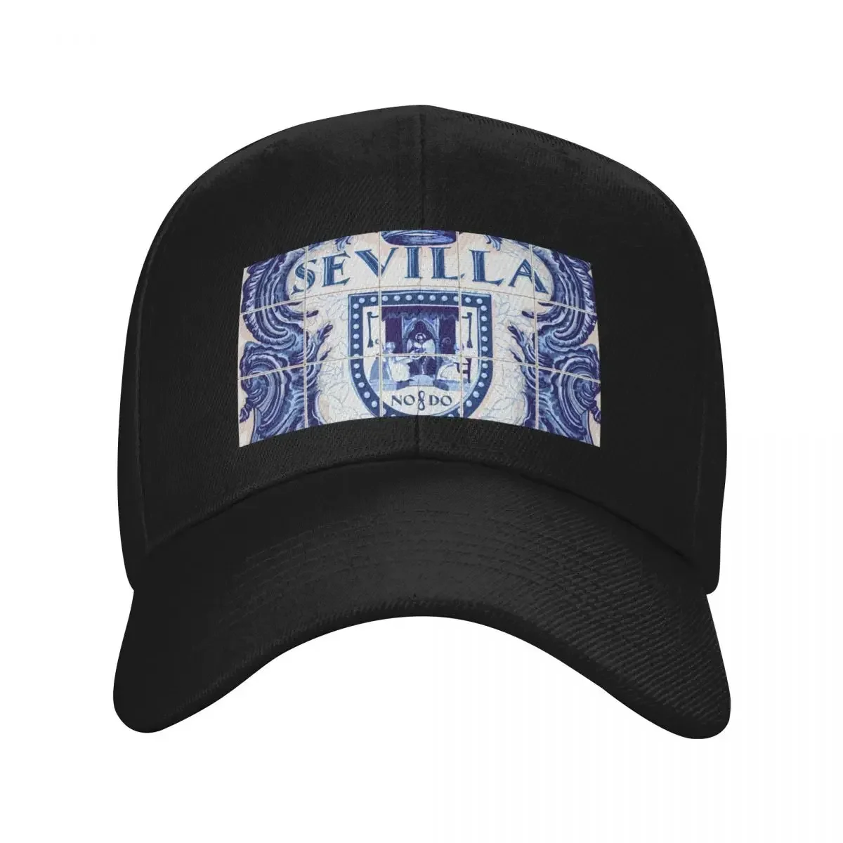 New Spain Seville Azulejo Azulejos Tiles Baseball Cap Fashionable New In The Hat Horse Hat Sunhat Women's Men's