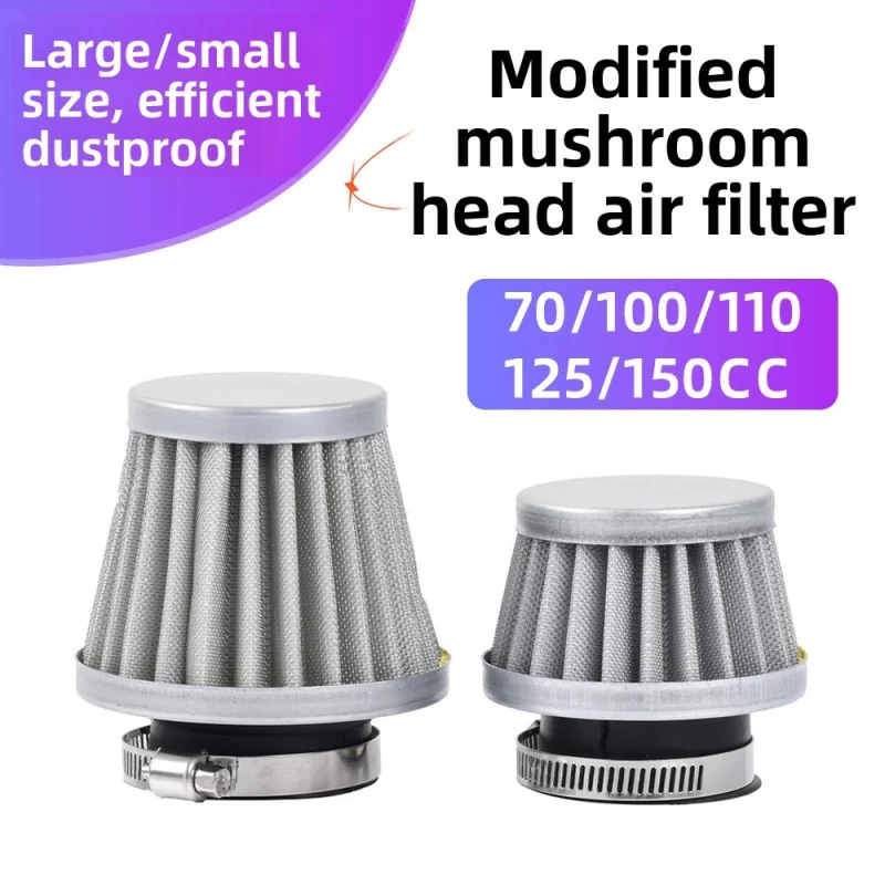 

35mm 38mm Universal Mushroom Head Air Filter, High Flow Washable Intake Filter for 50-150cc Motorcycle Scooter ATV.