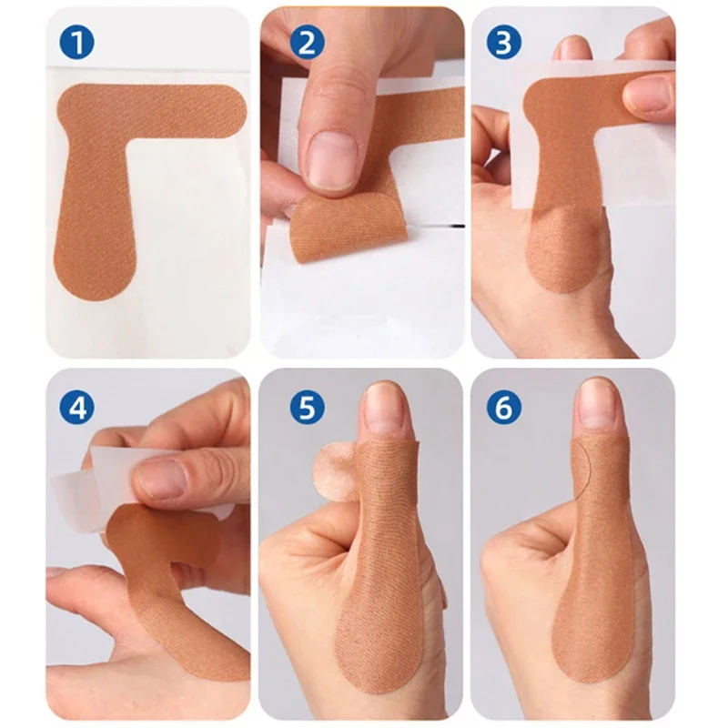 5 Sheets Non-woven Fabric Toe Separator Patches Bunion Hallux Valgus Corrector Thumb Correction Tenosynovitis Treat Foot Care