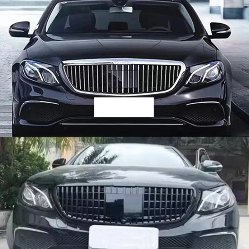 Car Front Grille Grill For Mercedes Benz E-Class W213 Executive Edition 2016 2017 2018 2019 2020 Tuning Accessories ABS Grills