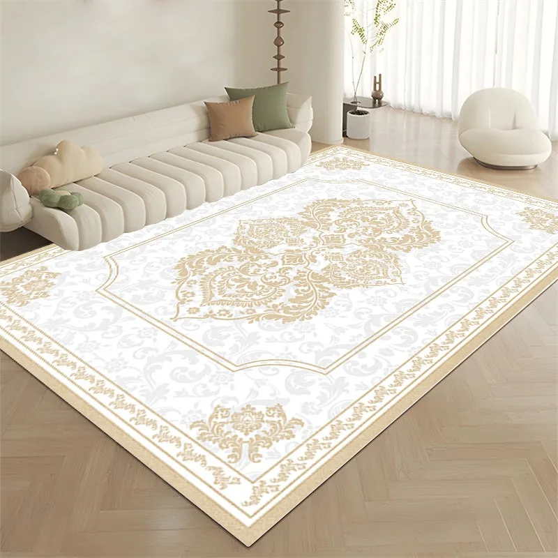 Vintage Light Luxury Decorate Living Room Carpet Large Area Coffee Tables Plush Mat Printed Bedroom Fluffy Rug Ковер Tapis 러그