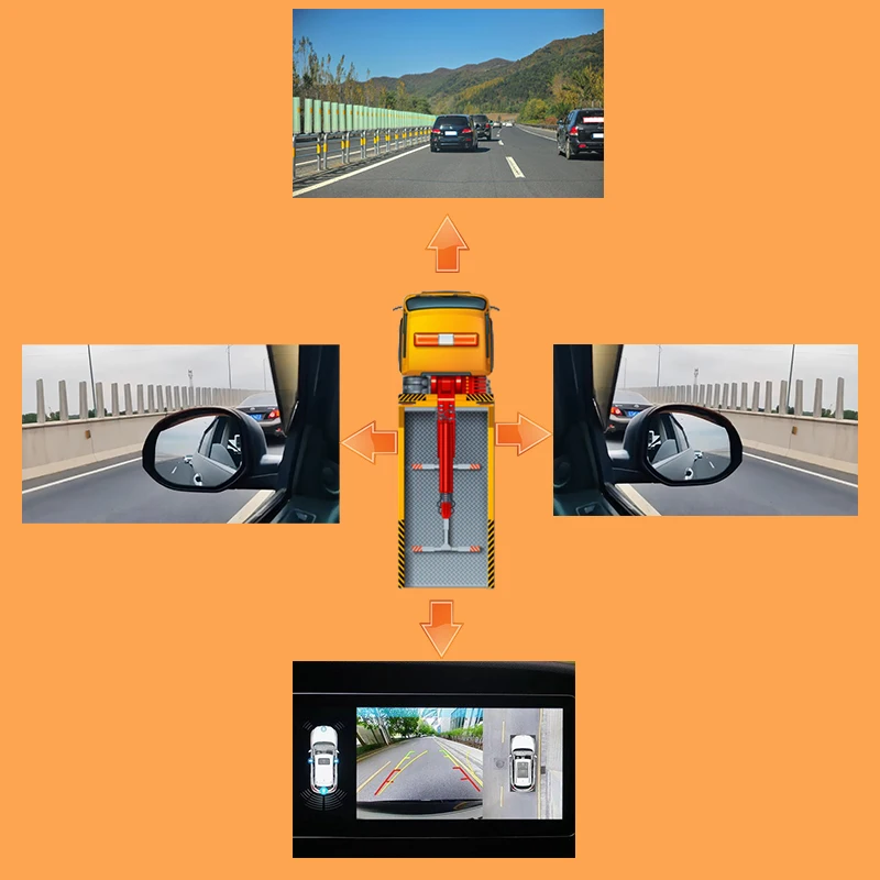 Firecore HX-9004 4G سيارة كاميرا تلفزيونات الدوائر المغلقة HD 1080P 4 قناة تسجيل داش كام GPS AI ADAS DMS 360 نظام الكاميرا لإدارة الأسطول #5