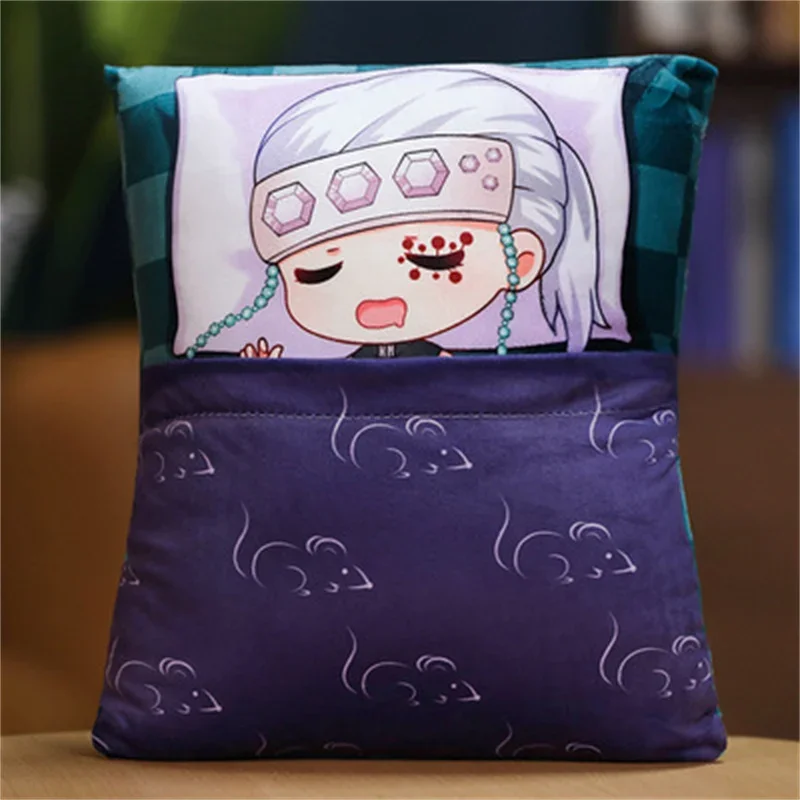 Anime Plush Stuffed Cushion Cute Pillow Cosplay Manga Doll Kimetsu No Yaiba Tanjirou Nezuko Plush Pillow Toys