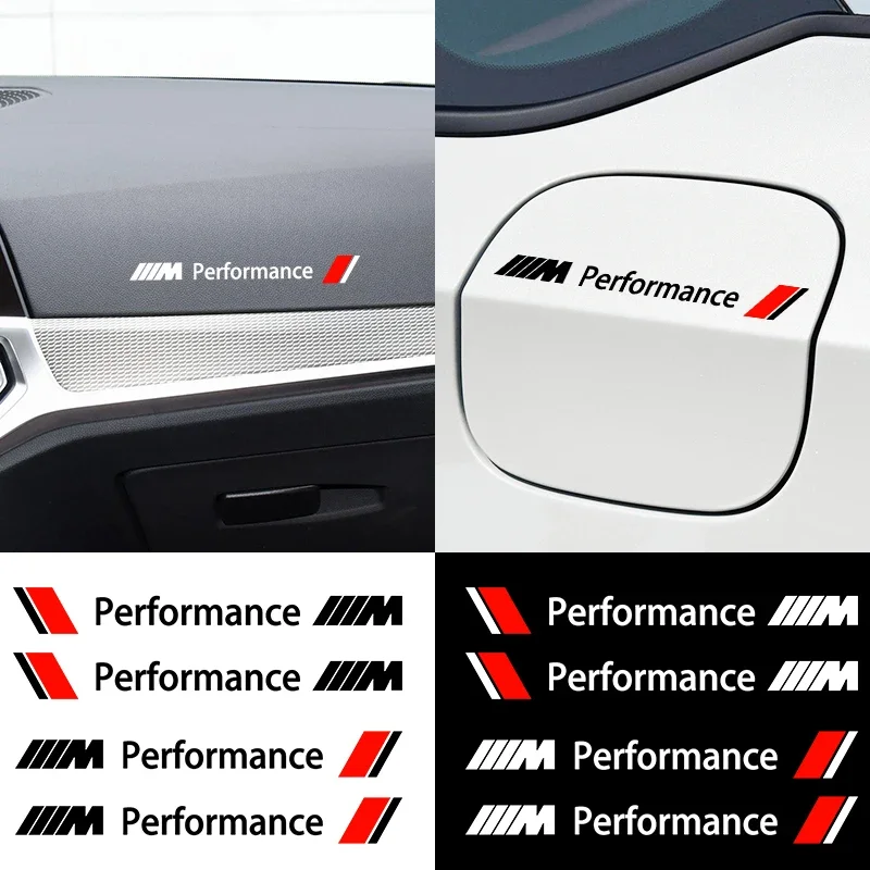 4pc Car Door Handle sticker Vinyl Decal For BMW M Power X1 e84 X3 f25 X5 e53 x6 e71 ix3 i3 320i 330d M4 1 3 5 Series accessories