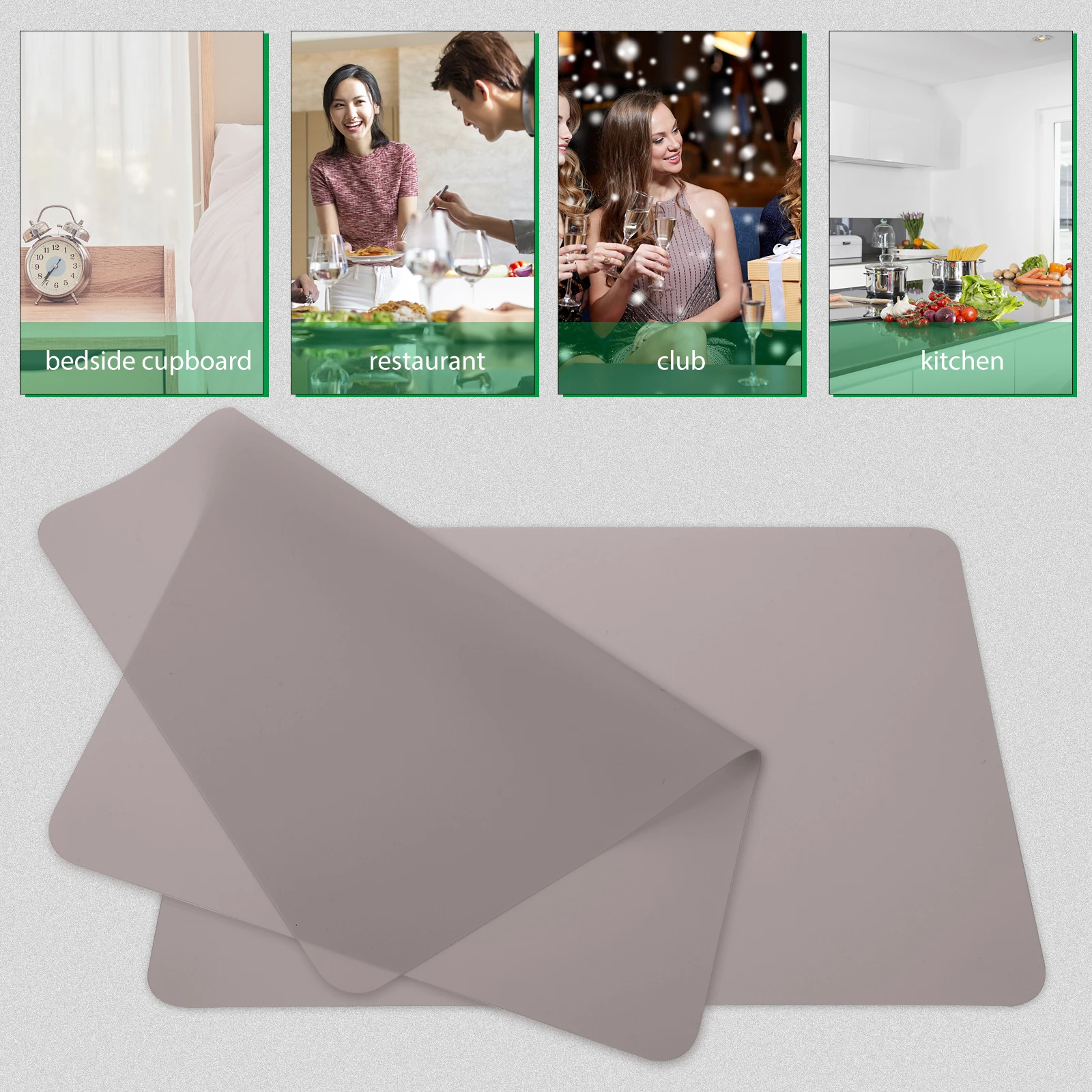 

Insulated Table Mat Coffee Pot for Countertops Kitchen Clear Desk Coaster Single Place Silica Gel Mats Toddler Dinner