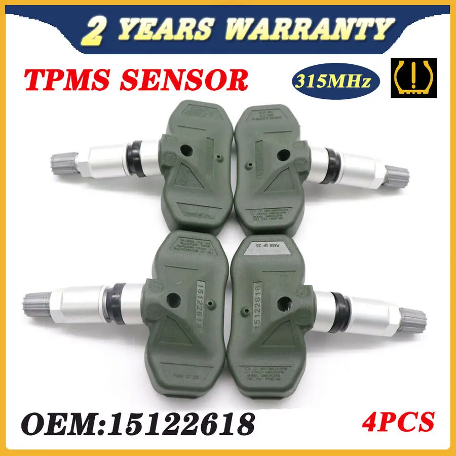 

4PCS 15122618 TPMS Tire Pressure Sensor for Chevrolet Colorado GMC Canyon 315MHz