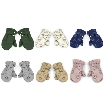 F1FD เด็กฤดูหนาวกระต่ายถุงมือเด็กทารกกันน้ำถุงมือหิมะเด็ก Windproof Boy หนาถุงมือสกีอุ่นของขวัญ