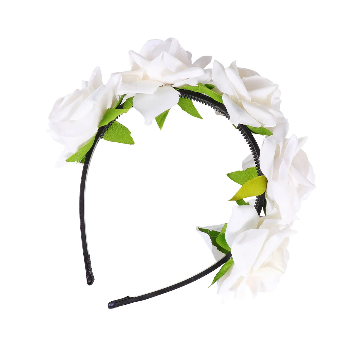 

Hair Band Flower Garland Rose Headband Bands Accessories Creative Headwrap Wedding Hoop