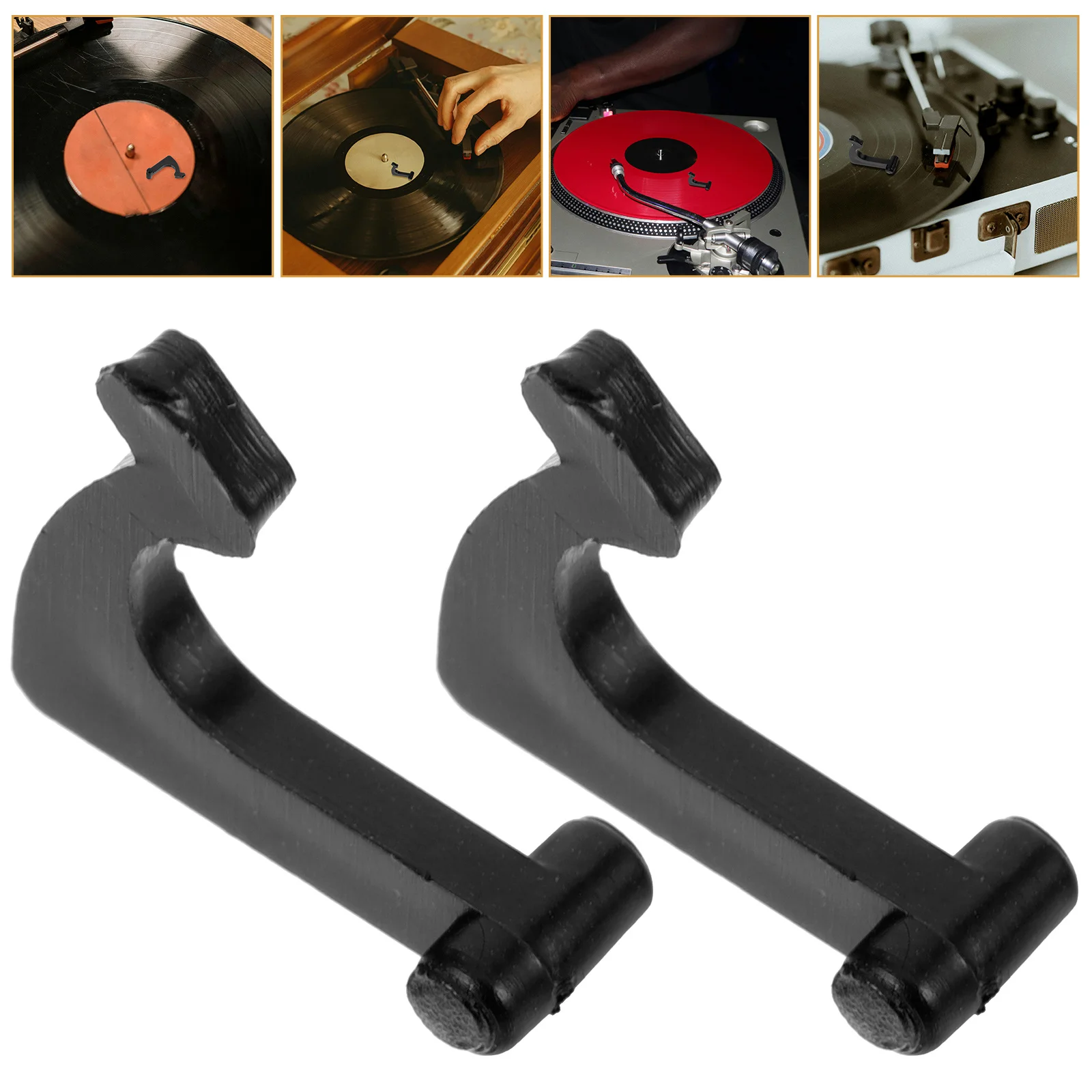 Soporte para tocadiscos de hierro, fijador de brazo de tono estable para piezas de equipos de Dj, accesorios para discos de vinilo, 4 Uds.