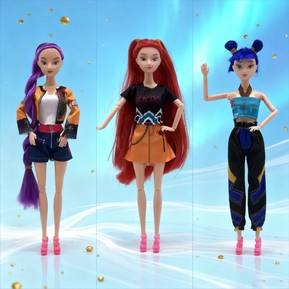 NEW Demon Hunters Figure  Anime KPopDoll Vinyl Toy Rumi Mira zoi Character vinyl mask figurine Birthday Gift Fan Club Gifts