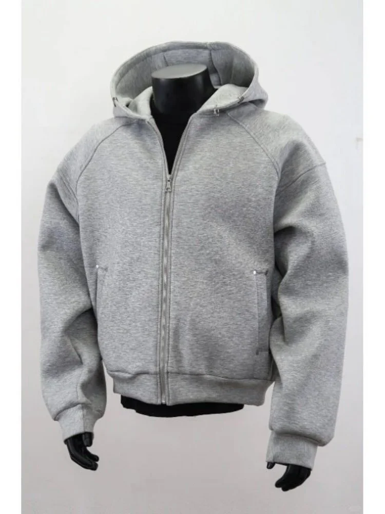 

Мужская толстовка Heavyweight American Sle Cleanfit, верхняя одежда для весны и осени, модный бренд Haome, кардиган с капюшоном