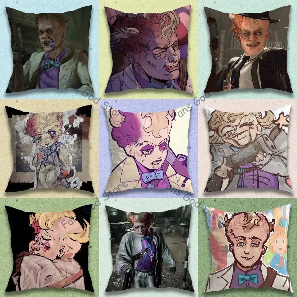 O-Outlast Franco Barbi Anime Celebrity Merchandise All-Match Printed Pillow Case Sofa Car Office Room Decoration Protector