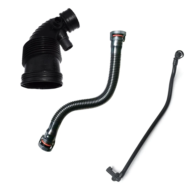 3Pc Air Duct Filtered Pipe Intake Exhaust Hose Kit For Bmw F20 F20N F21 F21N F30 F35 13717597586 11157608144 11157614690