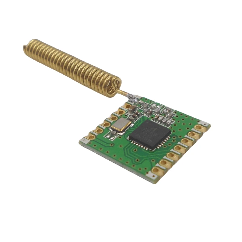 RFM69CW 433/868/915mhz With antenna Lora module FSK Wireless Transceiver Module SX1231 13DB SPI 16*16mm