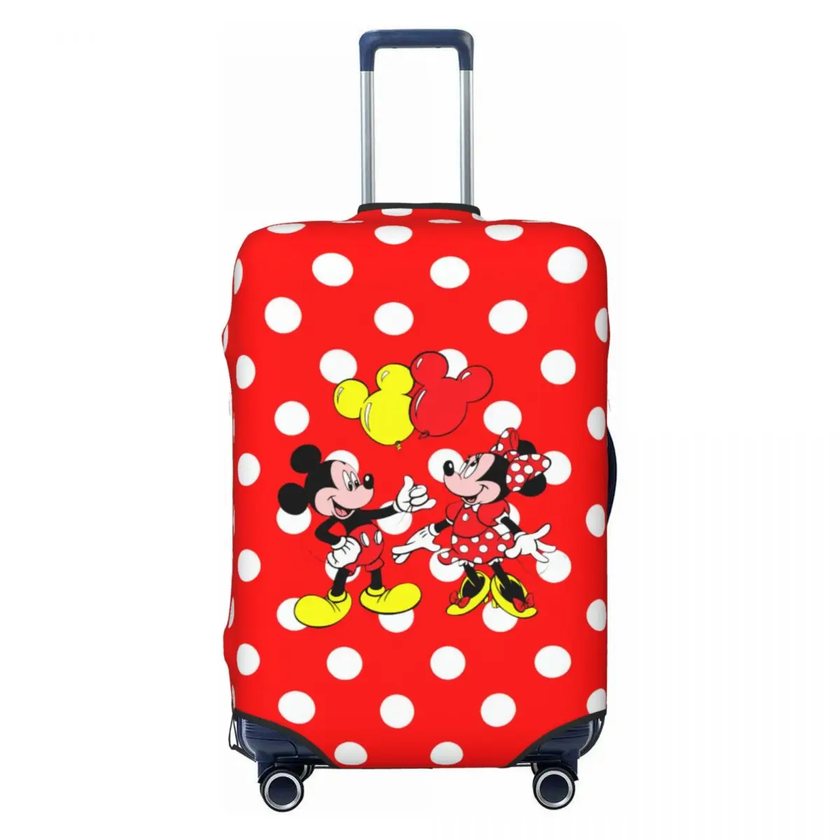 

Cartoon Mickey And Minnie Mouse Travel Luggage Cover Dust Proof Suitcase Cover Protector Fit 18-32 Inch