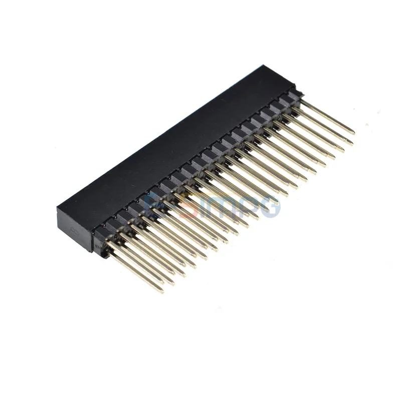 

50pcs PC104 2x20P 2.54mm PH11 Long Pin 12.2mm Double Row Straight Gold Industrial Mainboard Socket Female Header Connector