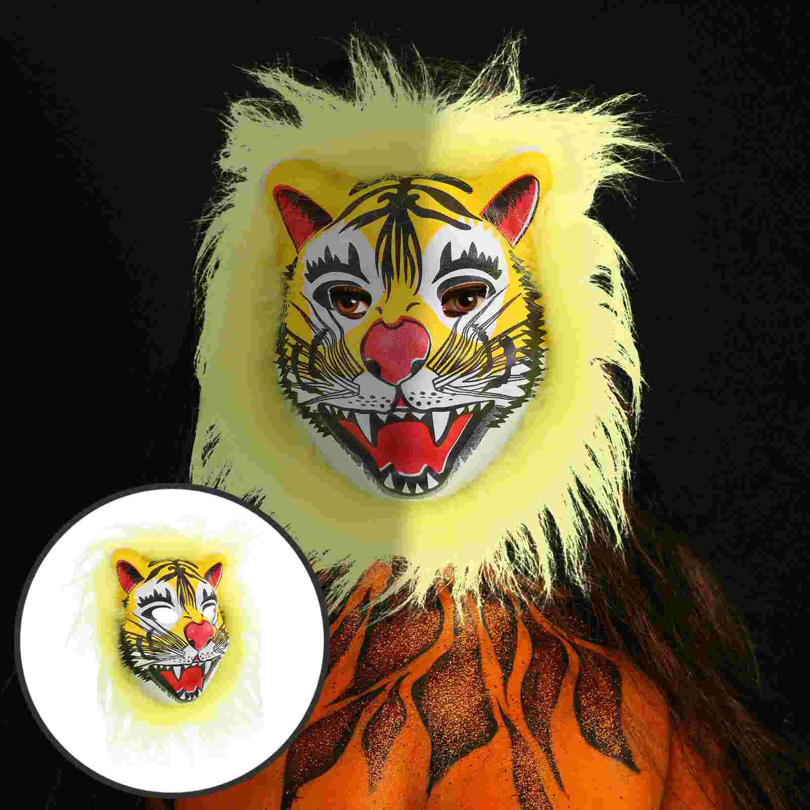 Tiger Mask Halloween Animal Cosplay Masquerade Party Favors for Decorations Ball Costume Masks