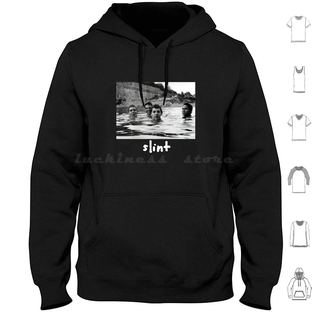 Slint Spiderland Cover Hoodie Cotton Long Sleeve Slint Music David Pajo Britt Brian Mcmahan Todd Brashear Ethan Buckler Post