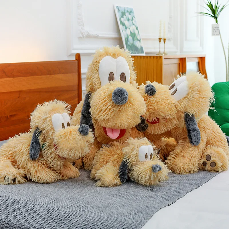 

Large Size Fluffy Yellow Dog Plush Toy Cute Pluto Style Stuffed Animal Pillow Adults Birthday Christmas Gift Home Sofa Decor