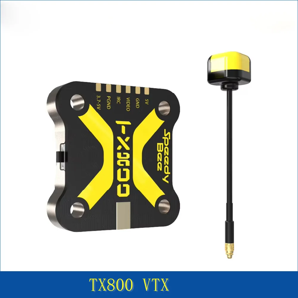 

SpeedyBee TX800 5.8GHz 48CH VTX PitMode 25mW/200mW/400mW/800mW Long Range Video Transmitter for RC FPV Racing Drone
