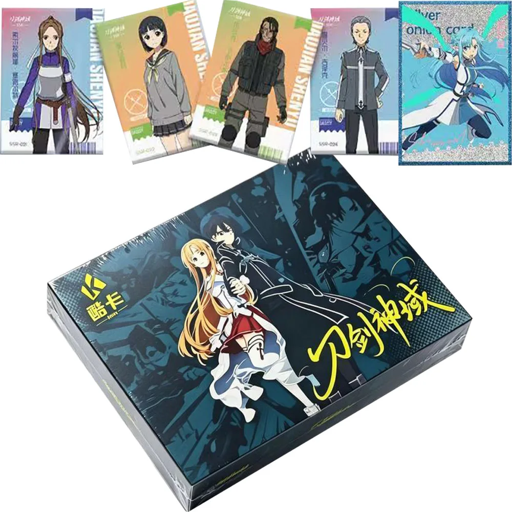 Sword Art Online‌ Collection Cards Japanese Science Fiction Battle Anime HD Painting Design Characters Trend Hobby Card Fun Gift