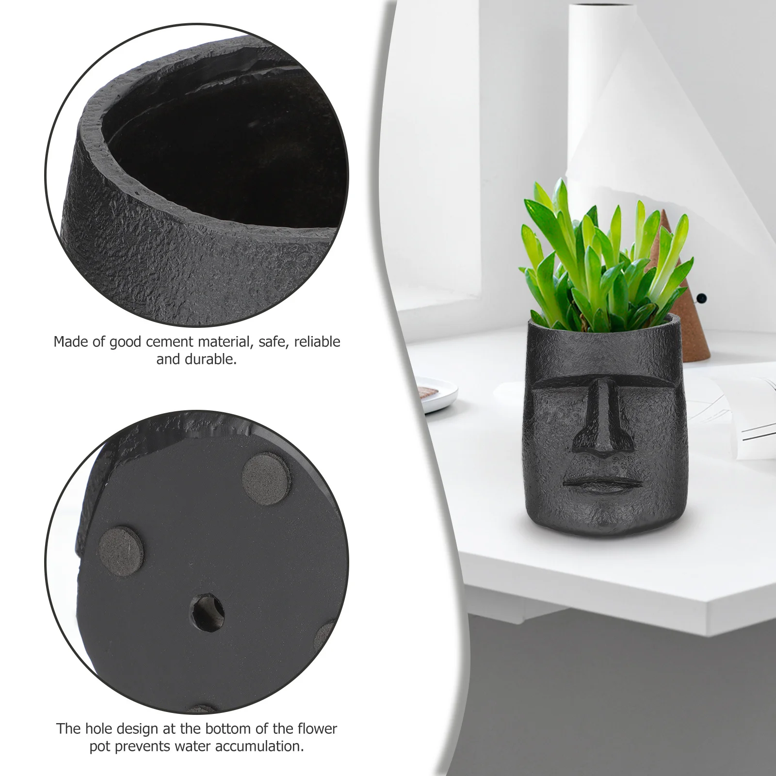 

Resin Flower Unique Home Decor Flower Container Indoor Outdoor Balcony Garden Decorative Planter