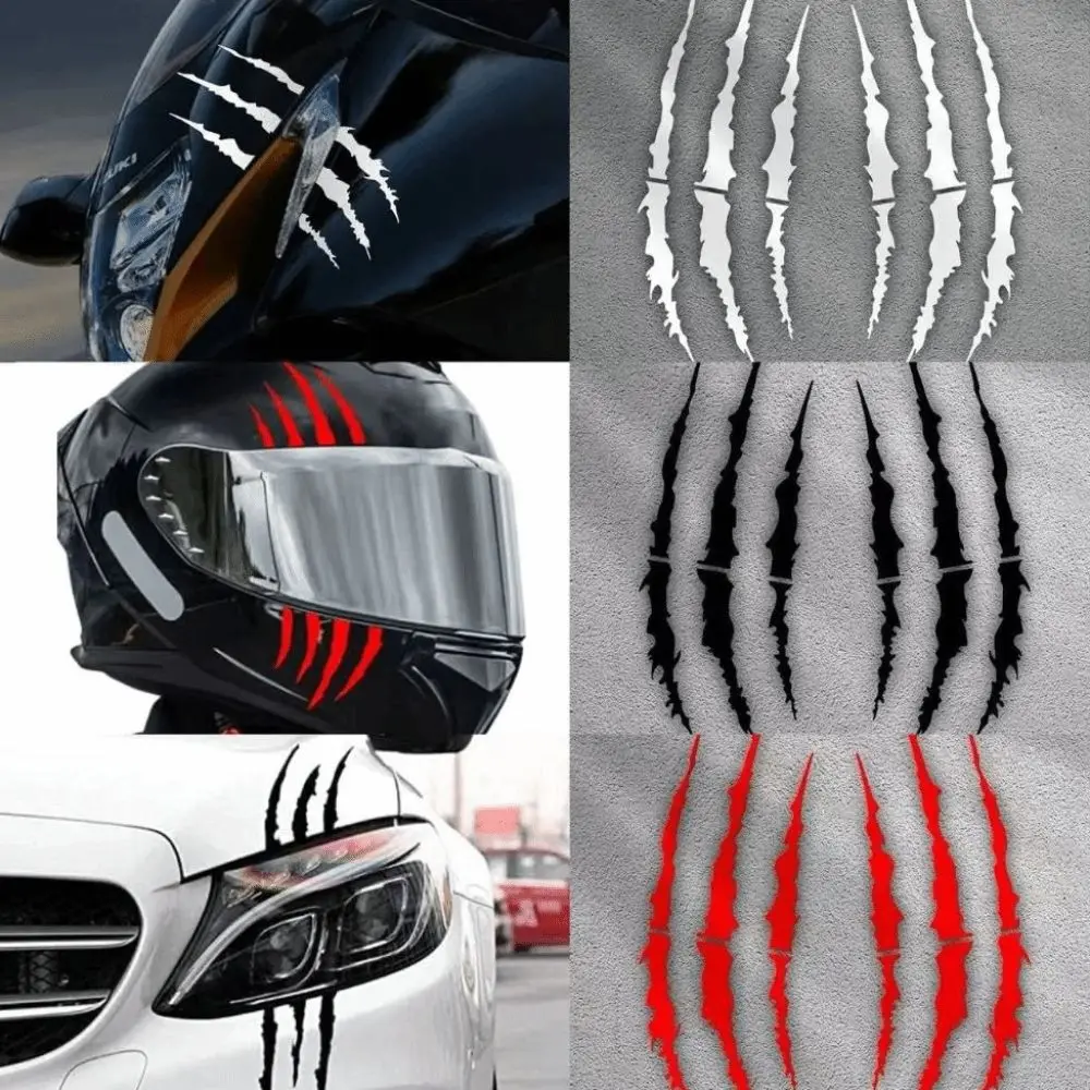 DIY Demon Claw Motorcycle Stickers Vinyl Covering Scratches Helmet Stickers DIY Waterproof Car Vinyl Stickers Vehicle Decoration