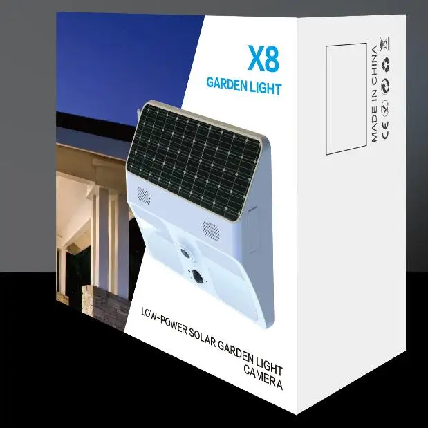 1080P HD LED Wifi Outdoor Courtyard Garden Front Back Door Solar Energy Low Power Camera