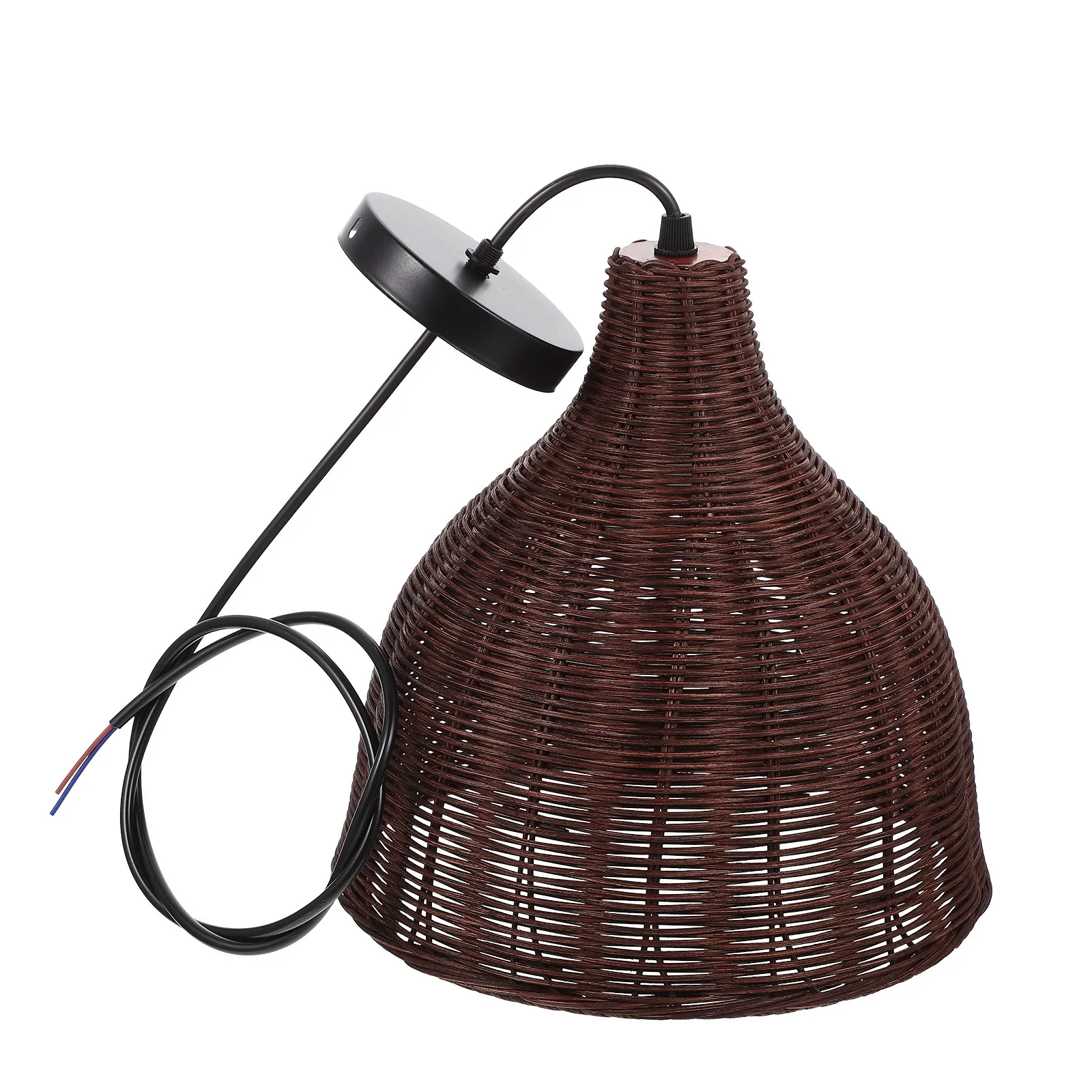 

1Pcs Durable Rattan Lamp Shade, Beautiful Ceiling Light Cover, Aesthetic Hanging Lampshade for Home Decoration