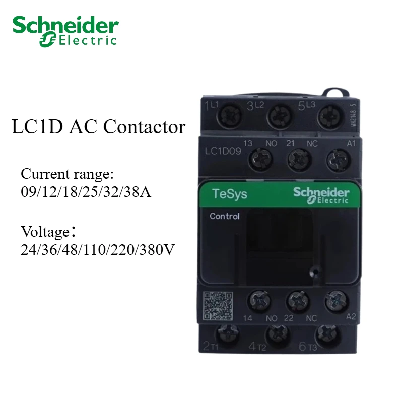 

Контактор Schneider Electric LC1D переменного тока, новая оригинальная скидка LC1D09, 12 18 25 32 38, напряжение 220 В 380 В 36 В 24 В 110 В 48 В